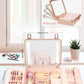 Kalolary Travel Makeup Train Cases with Lighted Mirror 3 Color Setting, Makeup Bag Cosmetic Case Organizer Adjustable Brightness Portable Makeup Storage Box For Makeup Brushes Accessories Tools,Pink
