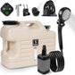 Digury Portable Camping Shower with 5 Gallon Water Jug, 6000mAh Rechargeable Outdoor Camping Shower Kit, IPX7 Waterproof Pump BPA Free Water Containers Camp Essentials