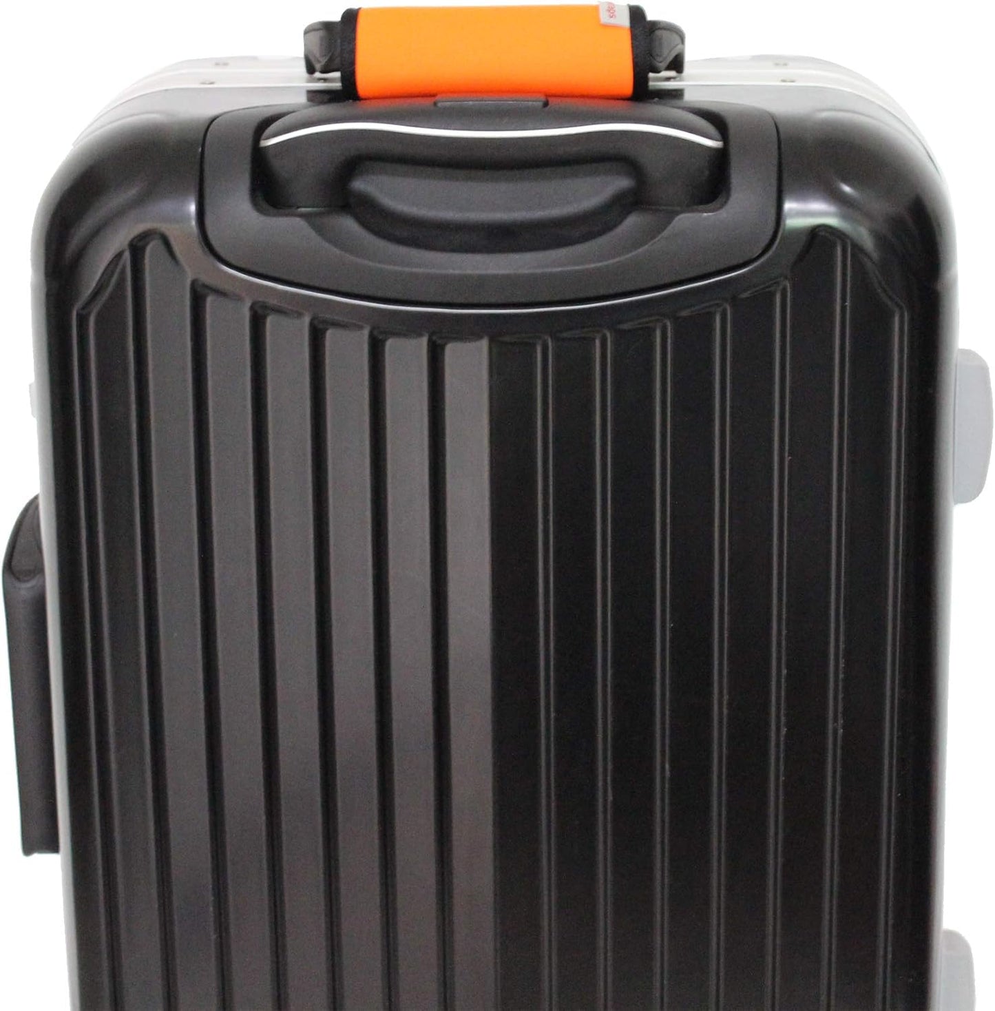 Neoprene Luggage Handle Wrap 5pcs Pack Neon Luggage Tags/Identifiers Bright Luggage Markers Airport Travel Accessories for Luggage/Suitcase Fluorescent Orange