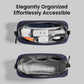 tomtoc Electronics Organizer Travel Case Performance, Water Resistant Bag Cable Tech Pouch Accessories, Carry Storage for Cord, Phone, Cables, Airpods, USB Flash Drive, Daily Items - Roamly