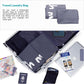 HOMEST XL Wash Me Travel Laundry Bag, Dirty Clothes Organizer, Large Enough to Hold 4 Loads of Garments, Easy Fit a Hamper or Clothing Basket, Grey