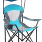 ALPHA CAMP Heavy Duty Canopy Camping Chair, 350 lbs Capacity Oversized Folding Chair with Adjustable Sunshade, Portable Sunshade Chair with Cup Holder for Beach, Fishing, Outdoor