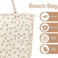 Beach Pool Bags Tote for Women Ladies Large Gym Tote Carry On Bag With Wet Compartment for Weekender Travel Waterproof