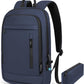 Business Backpack for Men Lightweight Commute Laptop Backpack Anti-Theft Water Resistant Backpack for 17.3 Inch Computer for Daily Office Work with Small Bag (Blue)