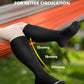 Bamboo Viscose Compression Socks for Women Men 2 Pairs 15-20mmHg Knee High Compression Socks Travel Nurse