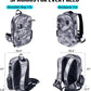 THKFISH IPX8 Waterproof Fishing Backpack with Rod Holder, Lightweight Fishing Sling Bag, Move Freely Fish Gifts for Men