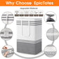 2 Pack Large Home Laundry Basket, Laundry Hamper, Freestanding Waterproof Dirty Clothes Bag, Tall Clothes Hamper - Extended & Reinforced Handles for College Dorm, Family (Light Grey/88L)