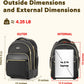 Small Rolling Backpack for Women, Lightweight Travel Backpack with Wheels, Roller Backpack for Adults, Water Resistant Rolling Laptop Bag, Wheeled Underseat Carry On Luggage, Black Gold