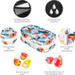 Serfeymi Weekly Travel Pill Organizer 2 Times A Day AM PM Upgraded Rainbow Pill Box 7 Day with Portable Zipper Canvas Pill Case, Medicine Organizer for Pills, Vitamins, Fish Oils - Bloom 01