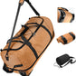 Vomgomfom Wheeled Collapsible Duffel Bag,110L-140L Expandable Checked Luggage, No-Telescopic-Handle with Anti-Burst Zipper & Reinforced Frame,Brown - Roamly