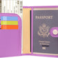 ZOPPEN Passport Holder Women, Passport Cover Travel Wallet Rfid Blocking Passport Wallet Cover Case Travel Essentials Document Organizer, Violet Purple
