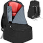 Padded Car Seat Travel Bag for Airplane, Heavy Duty Backpack for Air Travel, Water-Resistant Carrier with Shoulder Strap, Fits Most Car Seats (Black)
