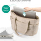 BAGSMART Tote Bag for Women, Lightweight Puffy Tote Bag with Compartments Shoulder Bag Handbag for Travel, Work, Gym,
