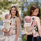 GROWNSY Baby Carrier Newborn to Toddler, Breathable Mesh Carrier(7-44lbs) with One-Click Sliding Clasp, Head Support, Ergonomic Design and Hands-Free Comfort, Almond Beige