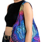 Nanobag Ultra-Lightweight Foldable Tote for Women & Men, Reusable Grocery & Travel Bag, Packable Collapsible Compact Market Essential (Standard Psychedelic)