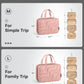 HOTOR Hanging Toiletry Bag - Spacious Travel Toiletry Bag for Women & Men, Multi-Pocket Makeup Organizer, Travel & Cruise Essentials for Business Trip, Gym, Dark Pink, 11.0" x 8.7" x 3.9"