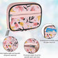 Serfeymi Weekly Travel Pill Organizer Pill Case for Purse with Removable 7 Day Pill Box, Fashionable Travel Medicine Organizer Pill Container for Medicine, Vitamin, Supplement - Pink 03