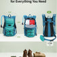ECOHUB Hydration Backpack for Men Women, 20L Lightweight Hiking Daypack Cycling Backpack with 2L Water Bladder, Insulated Hydration Pack with Waist Pack