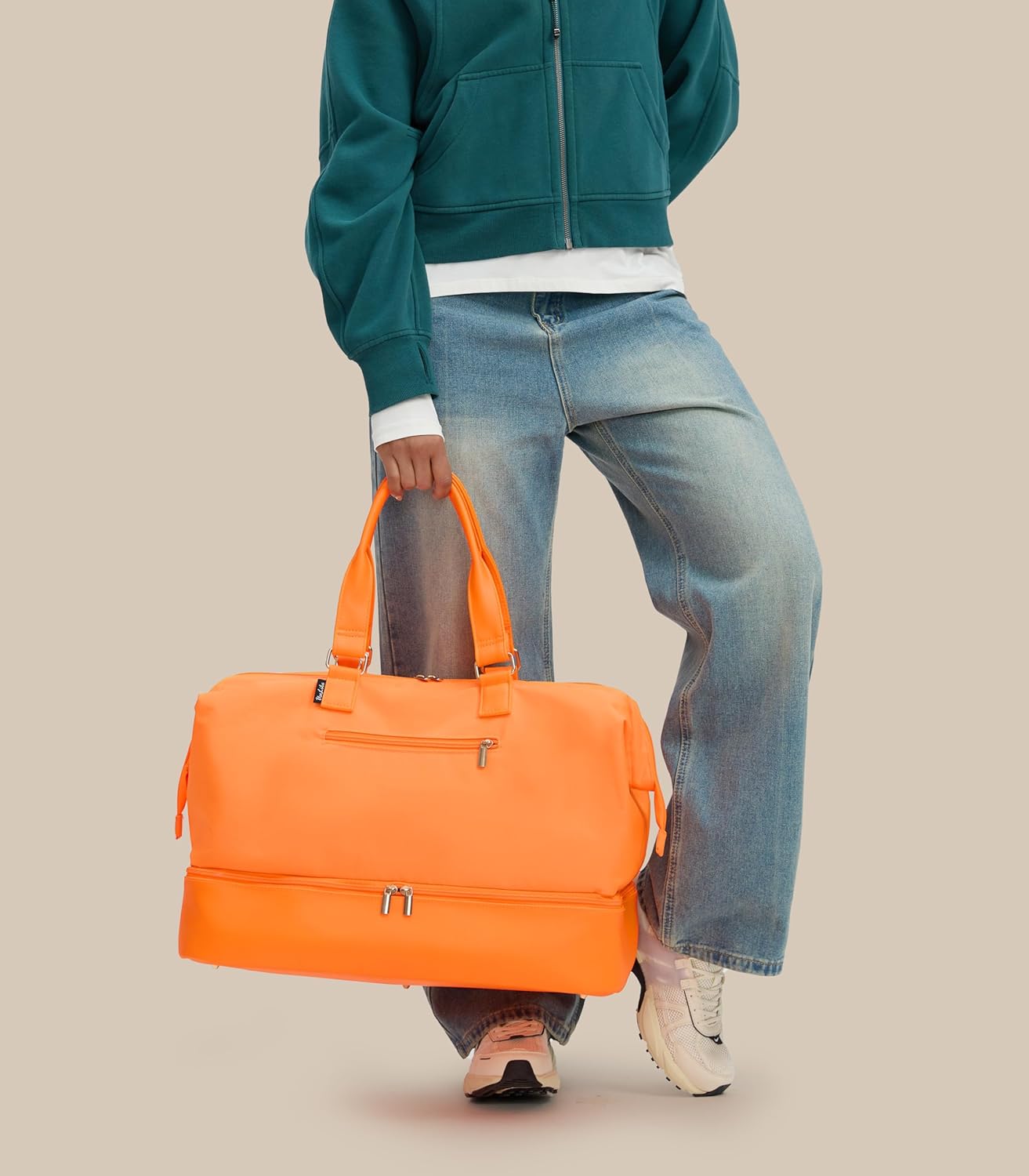 Weekender Bags for Women, Large Travel Duffel Bag with Shoes Compartment, Carry On Overnight Tote Bags with Toiletry Bags, Hospital Bags for Labor and Delivery - Roamly