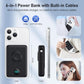 Magnetic Portable Charger for iPhone with Built-in Cables, 6-in-1 10800mAh Power Bank with iWatch Charger & LCD Display,25W PD Fast Charging Battery Pack for Magsafe,iPhone 16/15/14/13/12,Apple Watch