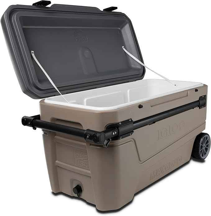 Igloo Maxcold Glide 110Qt Wheeled Cooler | Insulated Hard Shell Ice Chest