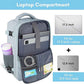 Taygeer Carry On Backpack, 40l Travel Backpack for Women Airline Approved, Cute Underseat Personal Item Travel Bag With Shoe Compartment, Casual Daypack Gifts for Friend Hiking Outdoor Weekend,Blue
