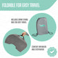 Premium Foldable Travel Tailbone Seat Cushion - for Relief of Lower Back, Sciatic, Butt and Tailbone Pain - for Home & Office Use, Perfect for Travel or Driving