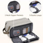 WANDF Toiletry Bag for Men Travel Toiletry Organizer Canvas and Leather Dopp Kit Water-Resistant Shaving Bag for Travel Accessories (Cream Beige, Large) - Roamly