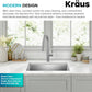 Kraus KHU101-21 Standart PRO 16 Gauge Undermount Single Bowl Set (4 Item Bundle: Sink, Bottom Grid, Drain Assembly, Kitchen Towel), 21 Inch, Stainless Steel