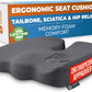 5 STARS UNITED Seat Cushion for Tailbone Pain Relief – Memory Foam Cushion for Coccyx, Hip, Hemorrhoid, Sciatica & Post-Surgery Recovery – Wheelchair, Car, Desk, Gaming & Office Chairs, D Gray