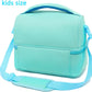 FlowFly Double Decker Cooler Insulated Lunch Bag Large Tote for Boys, Girls, Men, Women, With Adjustable Strap,Light Blue
