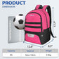 LARIPOP Soccer Backpack Soccer Bag with Ball Holder & Shoe Compartment Youth Sports Equipment Training Bag