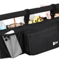 ZZM Double Stroller Organizer for Bob Duallie and Baby Jogger City Mini GT2, Double Baby Stroller Accessories with 2 Cooler Pockets, Parent Console Double Jogging Stroller Organizer(Empty Bag)