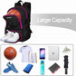 LARIPOP Basketball Bag, Sports Backpack with Ball Holder & Shoe Compartment, Water Resistant Gym Bag for Soccer Volleyball Travel