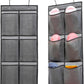 2 Packs Over The Door Hanging Closet Shoes Holder Organizer Shoe Storage Shoe Rack with 6 Pockets (Fabric Pockets)