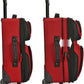 U.S. Traveler Lightweight Rolling 20" Carry On Luggage Softside Suitcase, Red, 2 Wheel Single