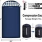 0 Degree Sleeping Bag 100% Cotton Flannel XXL for Adults Big and Tall Cold Weather Winter Zero Degree Camping,Free Compression Sack