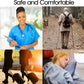 Cotton Compression Socks for Women & Men. 15-20 mmHg Support Knee-High Amethyst Stripes S/M