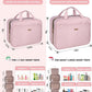 Pink Toiletry Bag, Makeup Organizer, Travel Bag For Women Mens Toiletries, Waterproof with Hanging Hook, Large Capacity