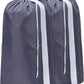 HOMEST 2 Pack XL Nylon Laundry Bag with Strap, Large Dirty Garments Organizer, Easy Fit a Hamper or Clothing Basket, Can Carry Up to 4 Loads of Clothes, Grey