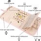 Voova Travel Jewelry Holder Organizer Case, Large Jewelry Storage Bag for Women Girls, Foldable Traveling Jewellery Pouch Roll for Necklaces Rings Earrings Bracelets, Light Pink