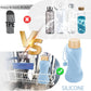 Collapsible Water Bottles,650ml,Leak Proof,Reuseable BPA Free Silicone Foldable Water Bottles,Durable Lightweight for Travel Gym Camping Hiking,Compact Size Portable Sports Water Bottle (Blue)