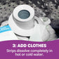 Tru Earth Compact Dry Laundry Detergent Sheets - Up to 768 Loads (384 Count) - Paraben-Free - Original Eco-Strip Liquidless Detergent, Travel Sheets - Lilac Breeze