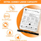 6 Large Vacuum Storage Bags,Plastic Packaging Bags,Space Saver Sealer Compression Bags for Blankets, Comforters, Pillows, Clothes Storage