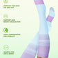 Bamboo Viscose Compression Socks for Women Men 2 Pairs 15-20mmHg Knee High Compression Socks Travel Nurse