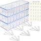 Set of 3 Cable Organizer Box W/Labels - Charger Box, Stackable W/Lids-Cord Organizer Junk Drawer- Cord Storage Box for Desk -Cable Organizer case
