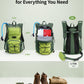 ECOHUB Hydration Backpack for Men Women, 20L Lightweight Hiking Daypack Cycling Backpack with 2L Water Bladder, Insulated Hydration Pack with Waist Pack