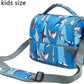 FlowFly Kids Double Decker Cooler Insulated Lunch Bag Large Tote for Boys, Girls, Men, Women, With Adjustable Strap, Shark