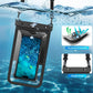 [Up to 8.5" Waterproof Phone Pouch - 2 Pack Waterproof Phone Case for iPhone 16 15 14 Pro Max Galaxy S25 S24 Ultra, IPX8 Dry Bag with Lanyard for Beach Travel Essentials