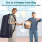 Heavy Duty Laundry Bag 2 Pack XL Nylon Laundry Bags with Straps, Washable Large Dirty Clothes Organizer with Drawstring Closure, Travel Washing Bag Fit a Laundry Hamper or Basket